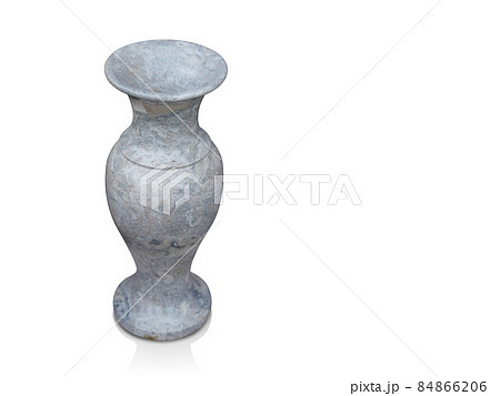 Di cut antique ceramic vase on white background, vintage, object, copy space Di cut antique ceramic vase on white background, vintage, object, copy space 84866206