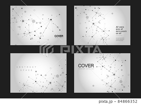 Abstract composition with connect dots and lines Business molecular atomic collection. A4 brochure title certificate, creative presentation. Polygonal shapes background Abstract composition with connect dots and lines Business molecular atomic collection. A4 brochure title certificate, creative presentation. Polygonal shapes background 84866352