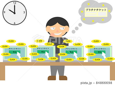 プラチナチケットを入手するため不正な自動システムを使用する人 84866698