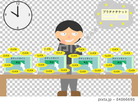プラチナチケットを入手するため不正な自動システムを使用する人 84866698