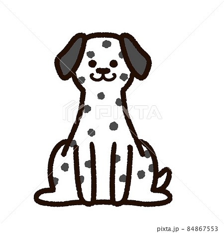 かわいいダルメシアンのイラスト素材