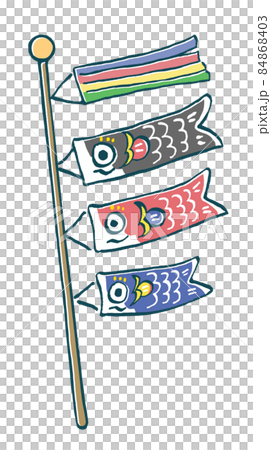 鯉魚飄帶的例證 84868403