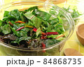 畑で収穫した野菜をサラダにしたヘルシーフード（アップ） 84868735