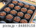 ポットを使った野菜の種まき 84869158
