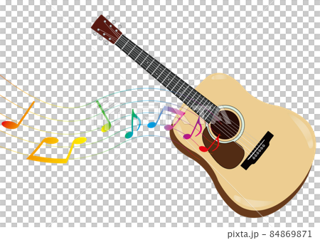ギター演奏のイラスト素材