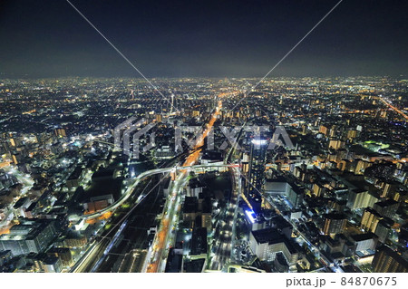 あべのハルカス展望台からの大阪の夜景 84870675