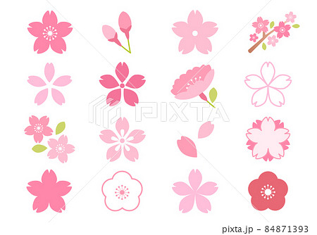 桜のアイコンのベクターイラストセット 84871393