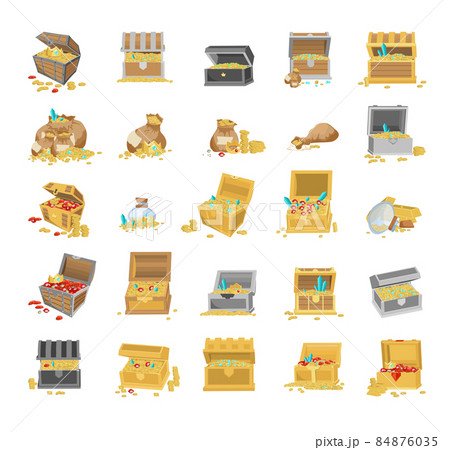 Set of Treasure Chests Set of Treasure Chests 84876035