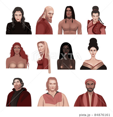 Set of People of Different Nationalities 84876161