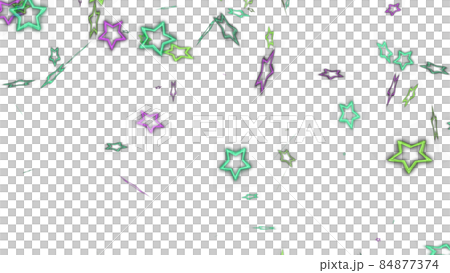 CGスター　多数の舞う星 84877374
