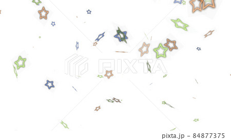 CGスター　多数の舞う星 84877375