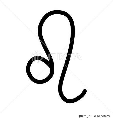 Vector hand drawn leo astrological zodiac sign 84878029