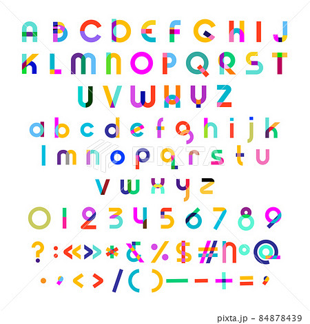 Trendy Bright Font 84878439