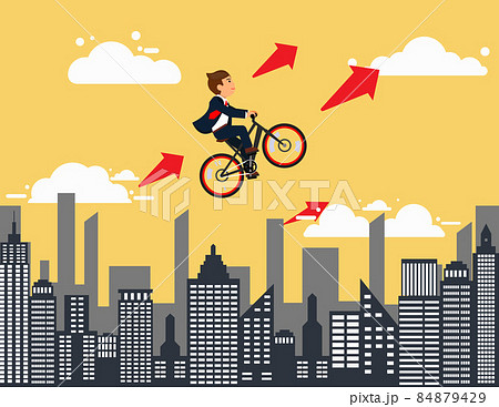 Leader into growth. Concept business startup, Achievement Leader into growth. Concept business startup, Achievement 84879429