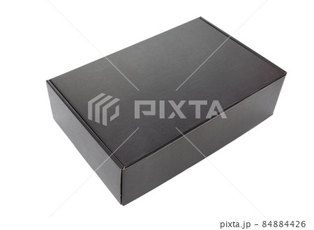 Unopened Black Cardboard Box Unopened Black Cardboard Box 84884426