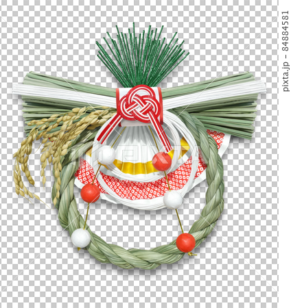 Shimenawa New Year Illustration Real 4 84884581