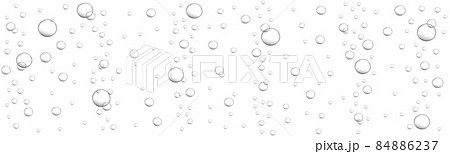 Oxygen bubbles stream. Fizzy carbonated drink, seltzer, beer, soda, cola, lemonade, champagne, sparkling wine texture. Carbon dioxide in water. Vector realistic illustration Oxygen bubbles stream. Fizzy carbonated drink, seltzer, beer, soda, cola, lemonade, champagne, sparkling wine texture. Carbon dioxide in water. Vector realistic illustration 84886237