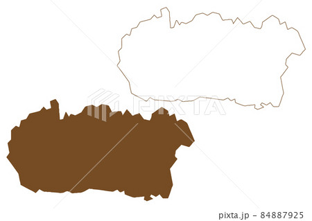 Cornwall island (Canada, Nunavut Territory, North America, Canadian Arctic Archipelago) map vector illustration, scribble sketch Cornwall map 84887925