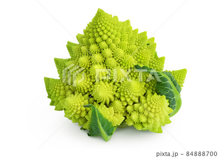 Romanesco Broccoli Cabbage Or Roman Cauliflower の写真素材