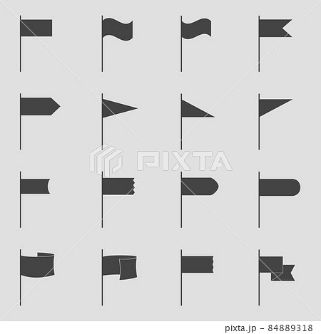 Set of flags, vector illustration Set of flags, vector illustration 84889318
