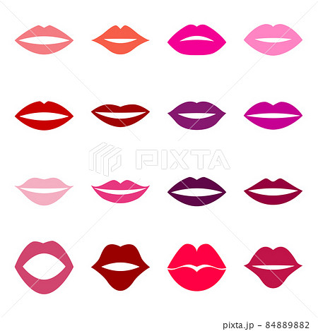 Set of lips, vector illustration Set of lips, vector illustration 84889882