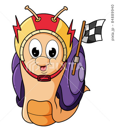 The turbo snail is doing the running competition 84889940