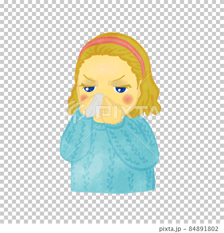 穿著毛衣吹鼻子的可愛少女 Blonde Ver 84891802