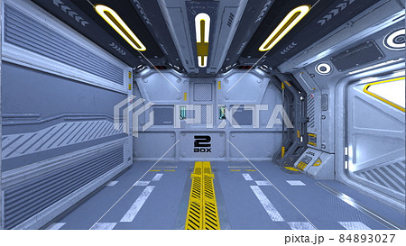 宇宙船内の風景 84893027