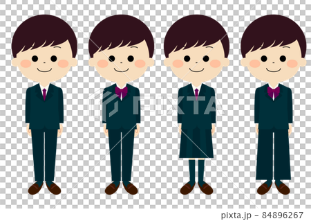 制服を着ている学生 制服を着ている学生 84896267