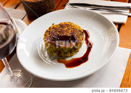 Cabbage and potato casserole 84896673