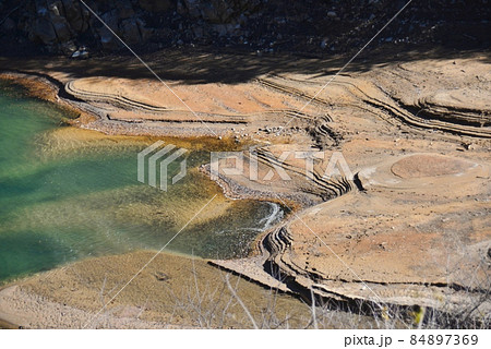 豊丘ダムの湖底出現 84897369