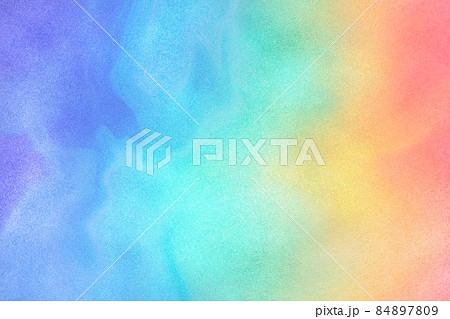 ざらざらテクスチャ 虹色マーブル模様の背景イラスト ラメ 鮮やか カラフル 粒子 明るいのイラスト素材