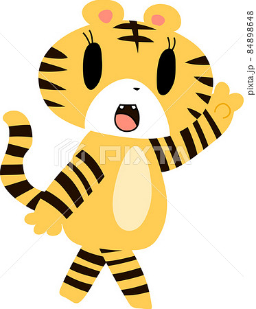 可愛い虎のマスコットキャラクター 寅年 年賀状のイラスト素材 可愛い虎のマスコットキャラクター 寅年 年賀状のイラスト素材