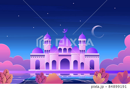 Night Mosque Ramadan Kareem Eid Mubarak Islamic Muslim Celebration Card Night Mosque Ramadan Kareem Eid Mubarak Islamic Muslim Celebration Card 84899191