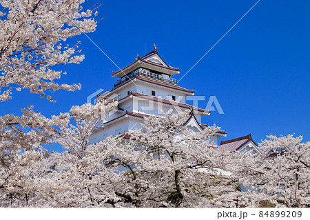 春の鶴ヶ城(福島県・会津若松市) 春の鶴ヶ城(福島県・会津若松市) 84899209