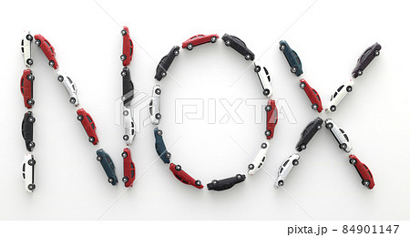 自動車のミニチュア模型で描いた環境に関する英文字 84901147