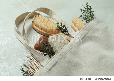 Eco friendly zero waste concept on white textured background 84902668