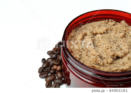 Skin care scrub isolated on white background 84903161