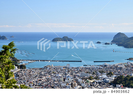 海路山展望台から尾鷲湾を望む 【三重県尾鷲市】 海路山展望台から尾鷲湾を望む 【三重県尾鷲市】 84903662