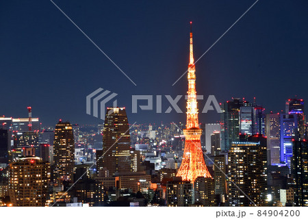東京・都市風景　夜景 84904200