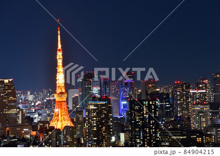東京・都市風景　夜景 84904215