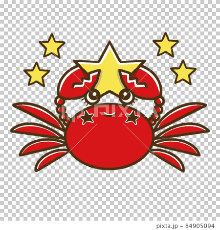 12星座可愛插畫素材/巨蟹座 84905094