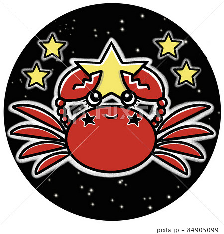 12星座　かわいいイラスト素材/蟹座 84905099