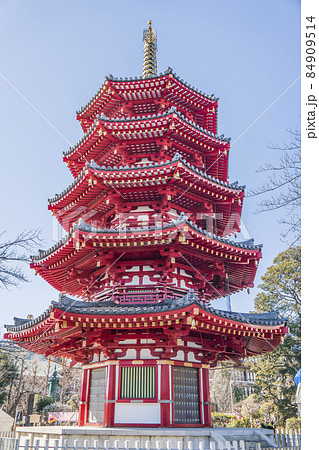 川崎大師 平間寺の八角五重塔【神奈川県・川崎市】の写真素材 [84909514] - PIXTA