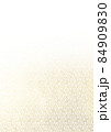 ハーフトーンの紗綾形　白に金模様　（背景素材） 84909830