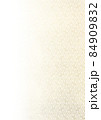 ハーフトーンの紗綾形　白に金模様　（背景素材） 84909832