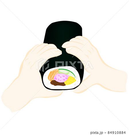 恵方巻き節分のイラスト 84910884