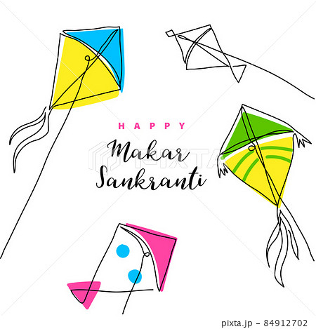 Vector Illustration Continuous Line Drawing Beautiful Woman With Kite Cute  Young Girl One Line Sketch On White Background Concept For Birthday  Greeting Card Banner Poster Flyer Placard Stock Illustration - Download  Image