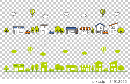 街並みのアイコンイラスト 84912933