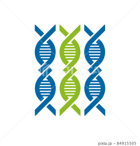 DNA Chromosome science genetic logo design 84915505